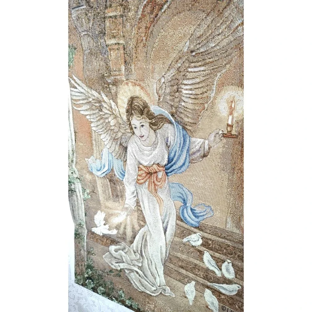 Lena Liu Angel Of Light Tapestry Wall Hanging Made In USA Tag Attached